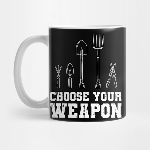 Choose Your Weapon Garden Gift by Delightful Designs